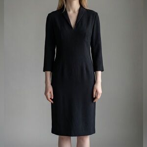 Max Mara black tailored dress